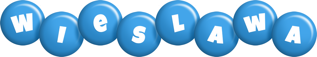 Wieslawa candy-blue logo