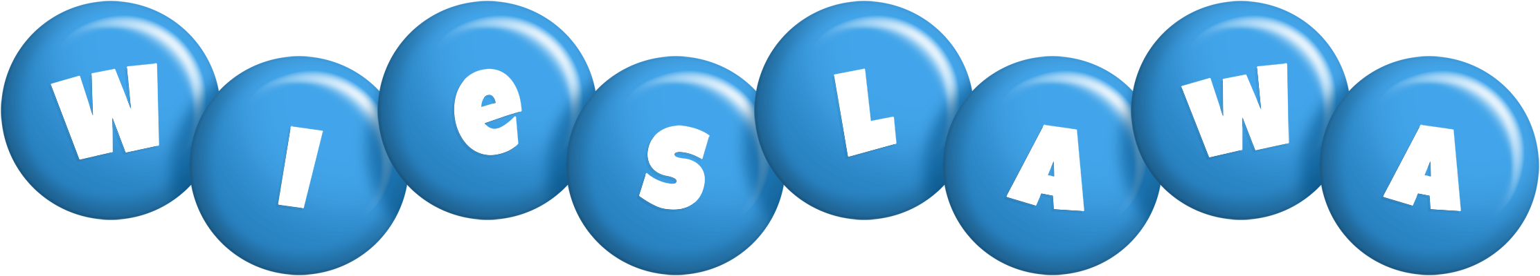 Wieslawa candy-blue logo