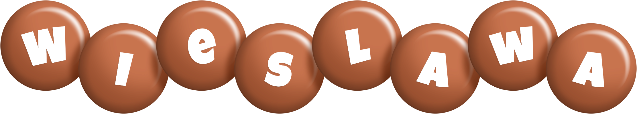 Wieslawa candy-brown logo