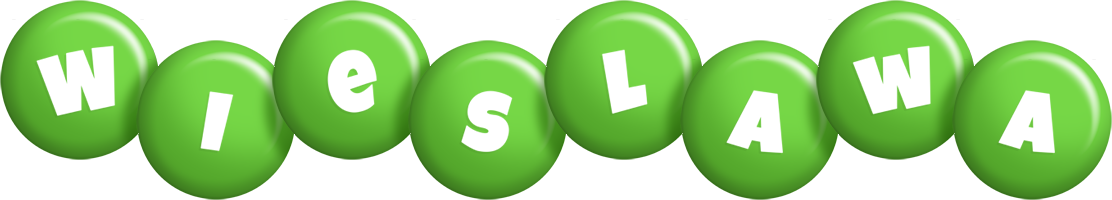 Wieslawa candy-green logo
