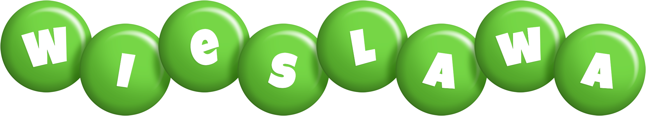 Wieslawa candy-green logo