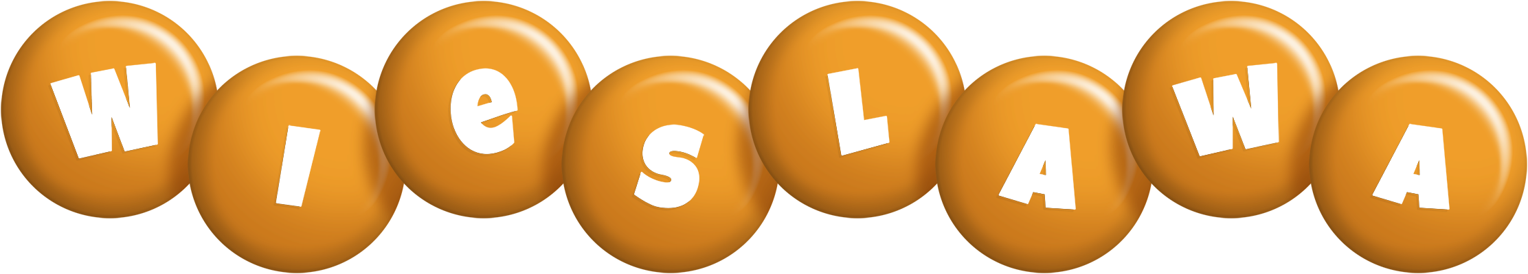 Wieslawa candy-orange logo