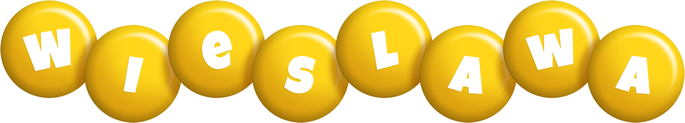 Wieslawa candy-yellow logo