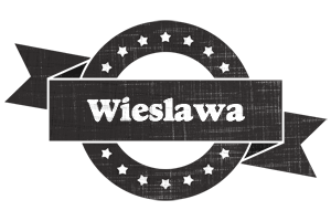 Wieslawa grunge logo