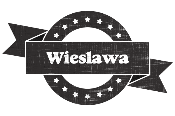 Wieslawa grunge logo