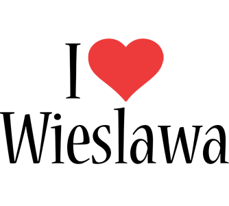 Wieslawa i-love logo