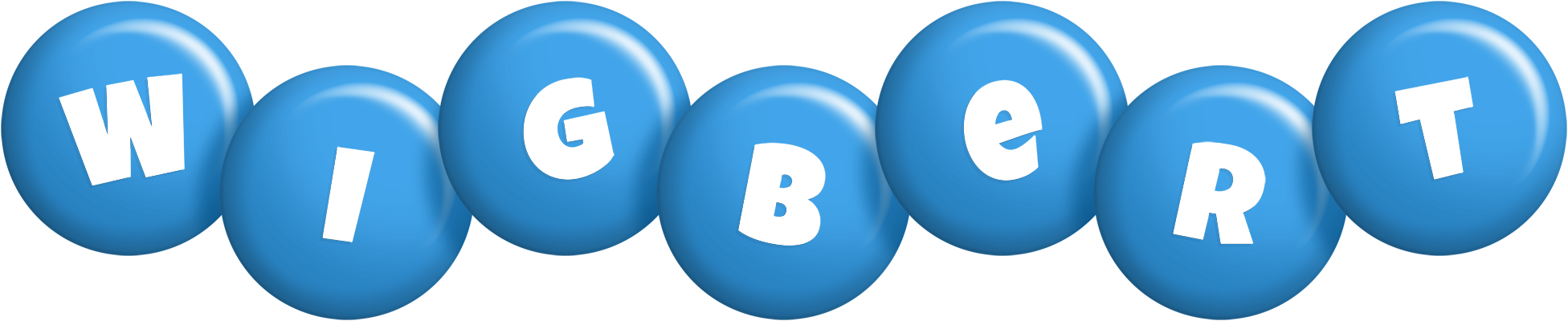 Wigbert candy-blue logo