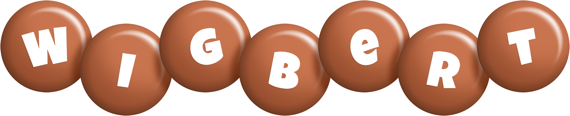Wigbert candy-brown logo