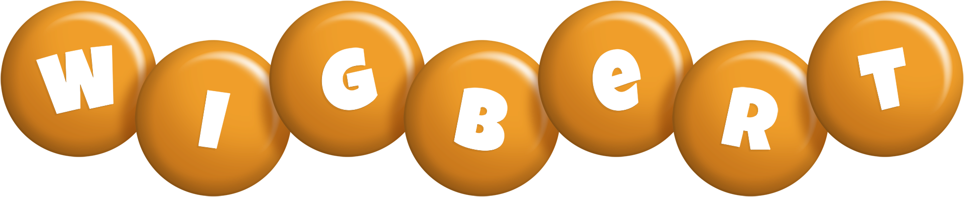 Wigbert candy-orange logo
