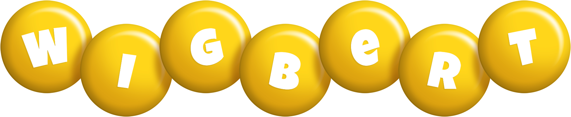 Wigbert candy-yellow logo
