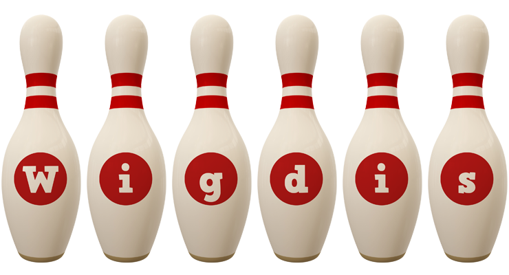Wigdis bowling-pin logo