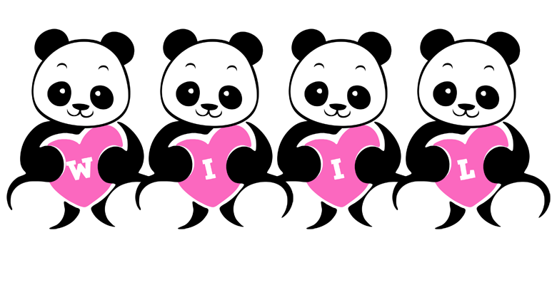 Wiil love-panda logo