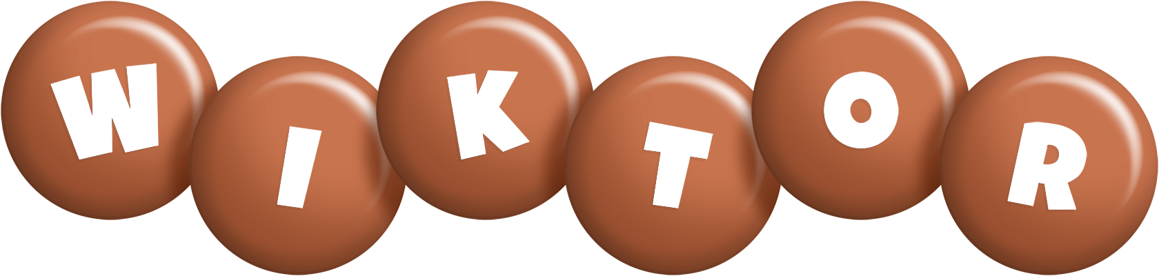 Wiktor candy-brown logo