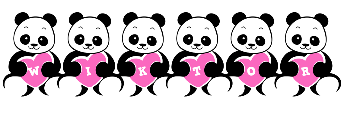 Wiktor love-panda logo