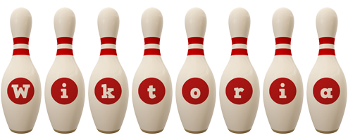 Wiktoria bowling-pin logo