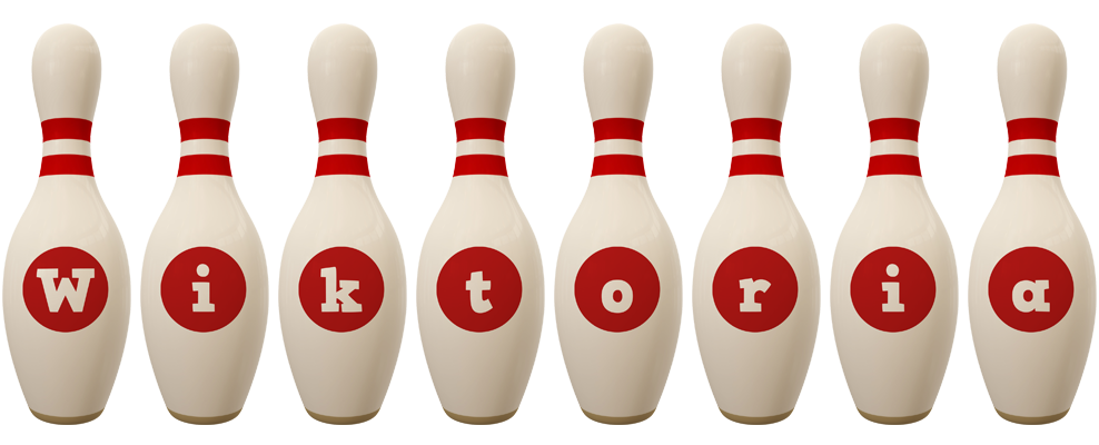 Wiktoria bowling-pin logo