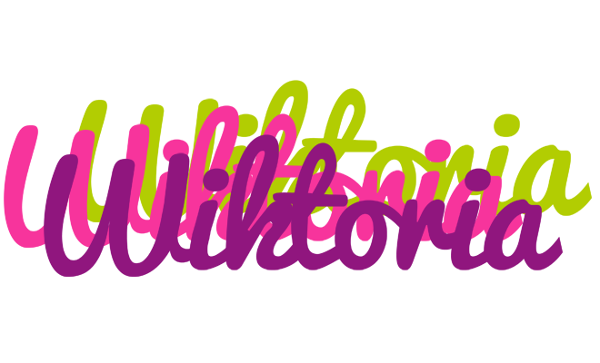 Wiktoria flowers logo