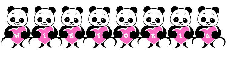 Wiktoria love-panda logo