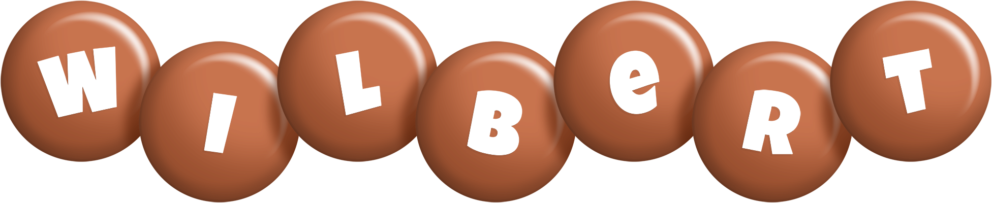Wilbert candy-brown logo