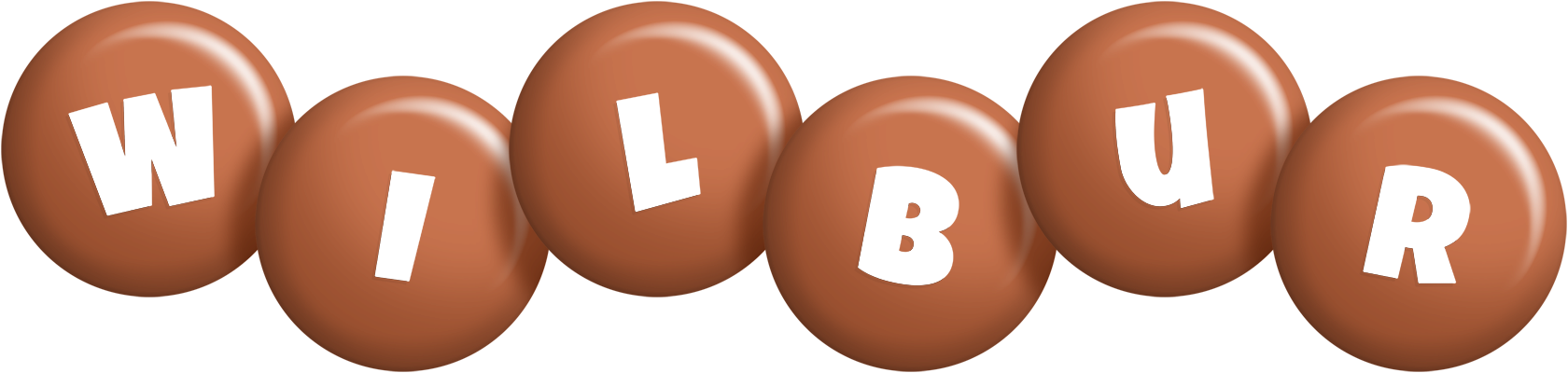 Wilbur candy-brown logo