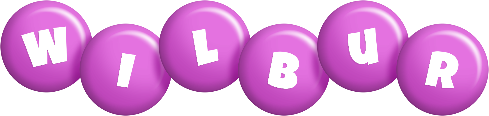 Wilbur candy-purple logo