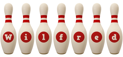Wilfred bowling-pin logo