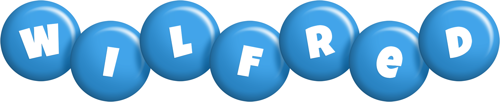 Wilfred candy-blue logo