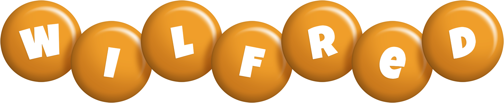 Wilfred candy-orange logo