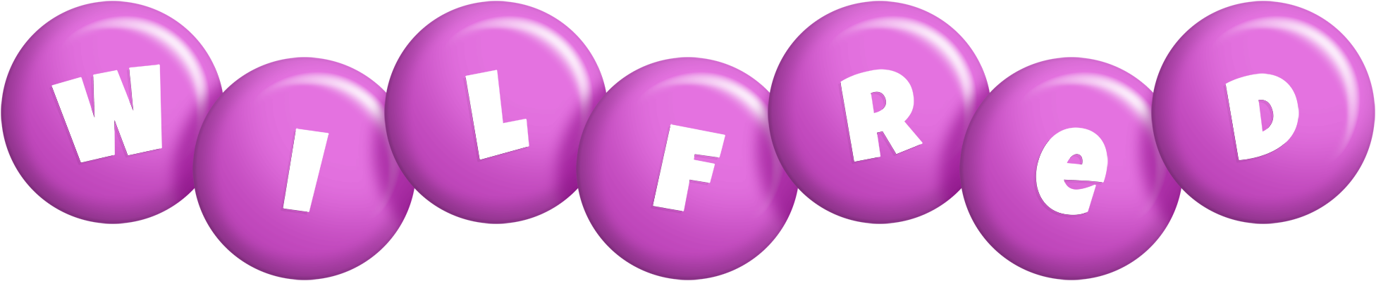 Wilfred candy-purple logo