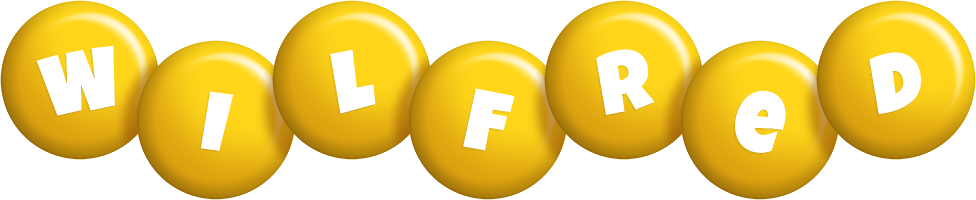 Wilfred candy-yellow logo