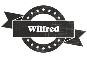 Wilfred grunge logo