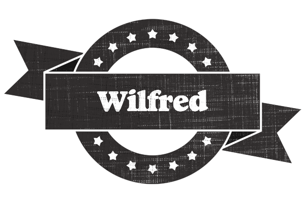 Wilfred grunge logo