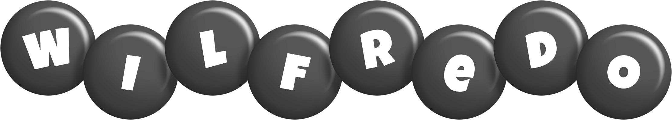 Wilfredo candy-black logo