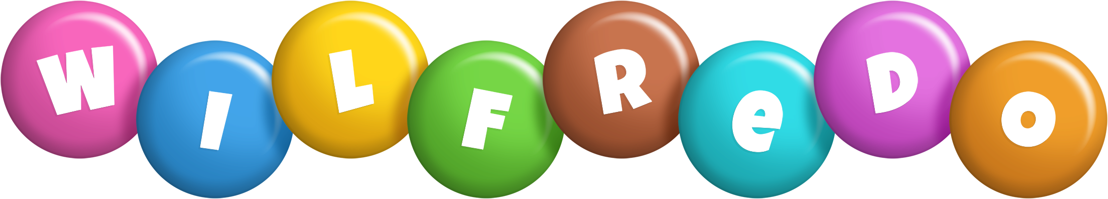 Wilfredo candy logo