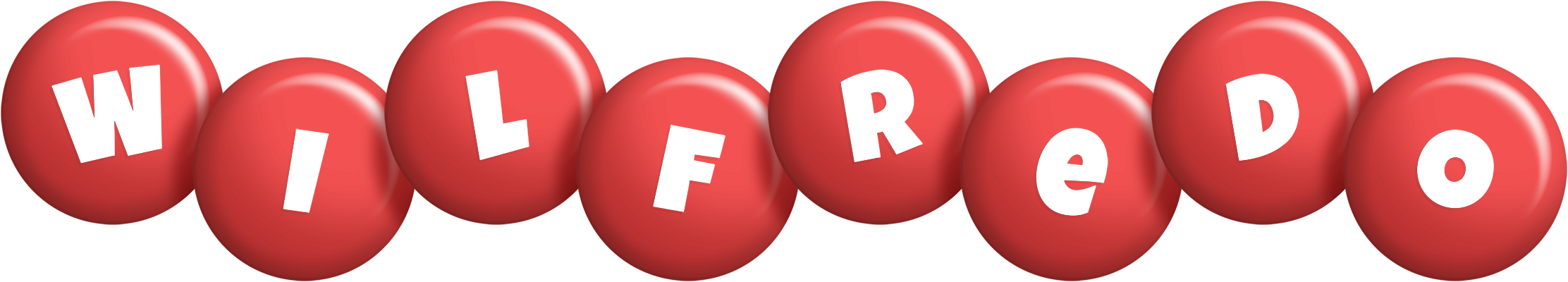 Wilfredo candy-red logo