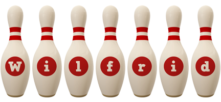 Wilfrid bowling-pin logo