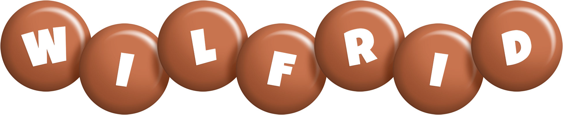 Wilfrid candy-brown logo