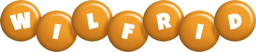Wilfrid candy-orange logo