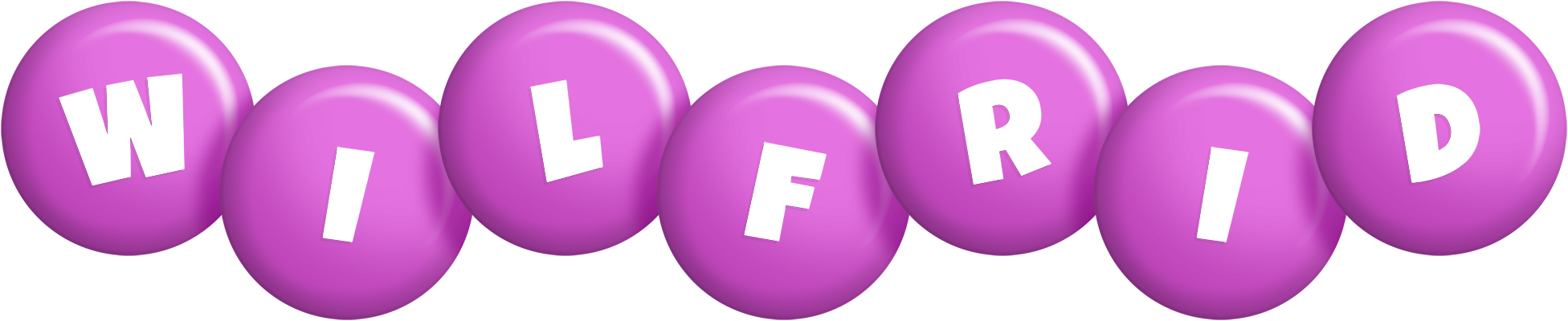 Wilfrid candy-purple logo
