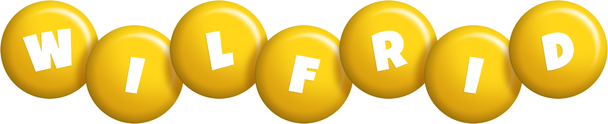 Wilfrid candy-yellow logo