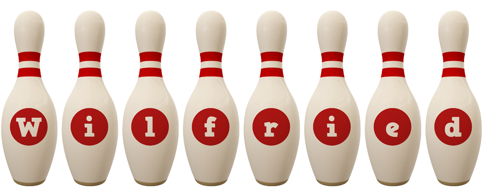 Wilfried bowling-pin logo