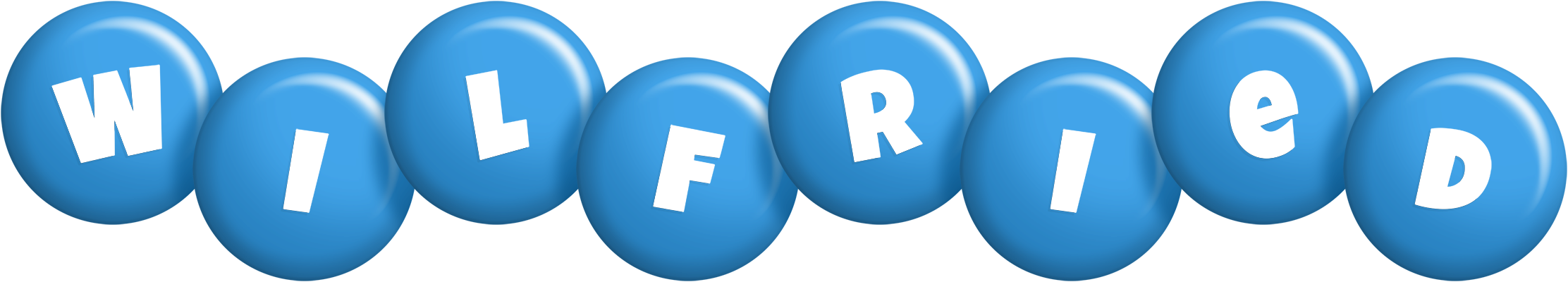 Wilfried candy-blue logo