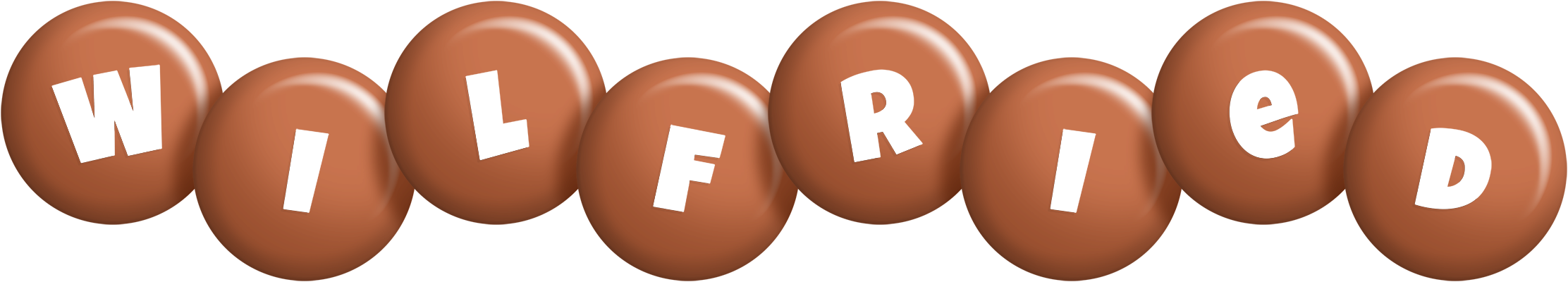 Wilfried candy-brown logo