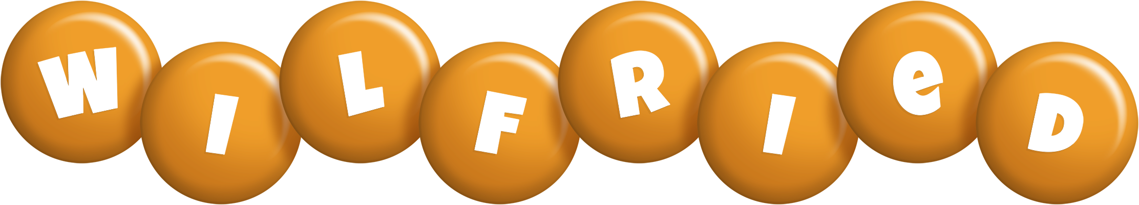 Wilfried candy-orange logo