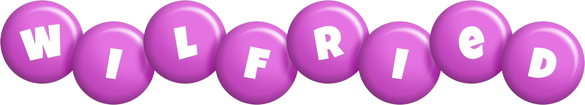 Wilfried candy-purple logo