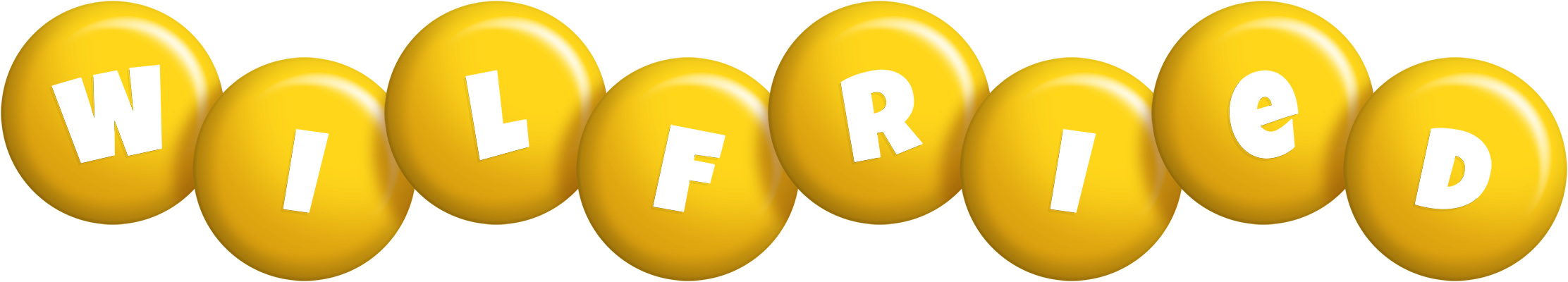 Wilfried candy-yellow logo