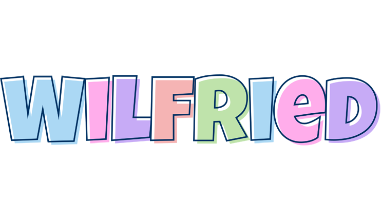 Wilfried pastel logo