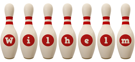 Wilhelm bowling-pin logo