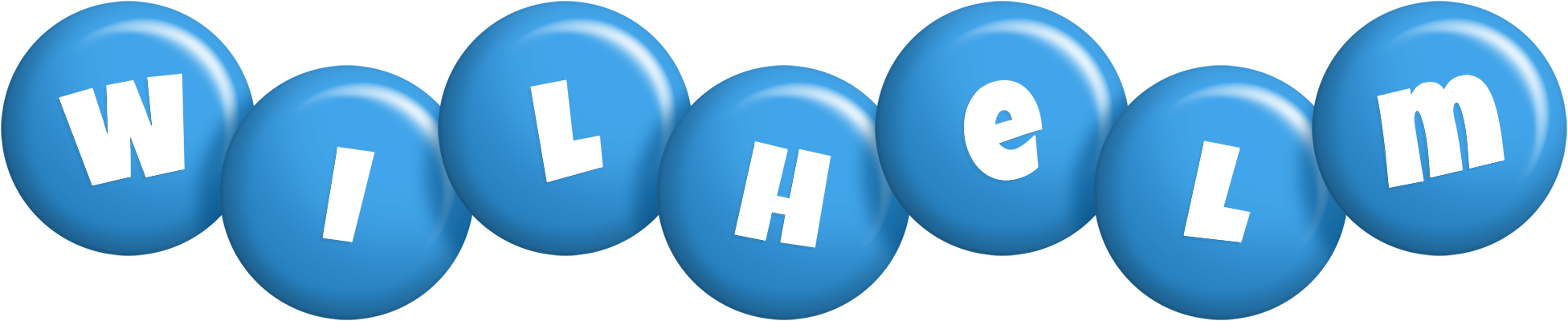 Wilhelm candy-blue logo
