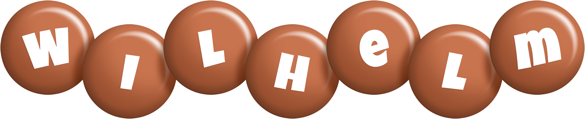 Wilhelm candy-brown logo